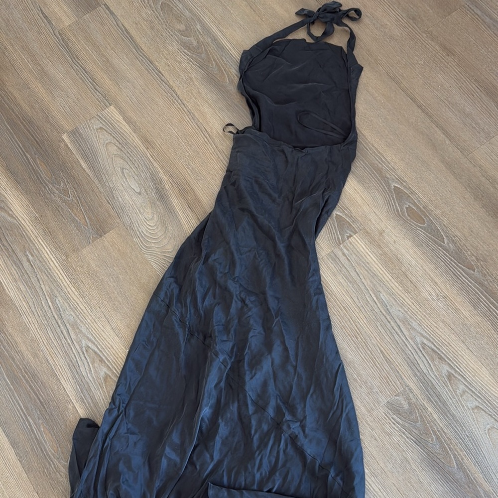 NWT DISSH AIMEE BLACK SILK COWL NECK DRESS - Picture 16 of 16